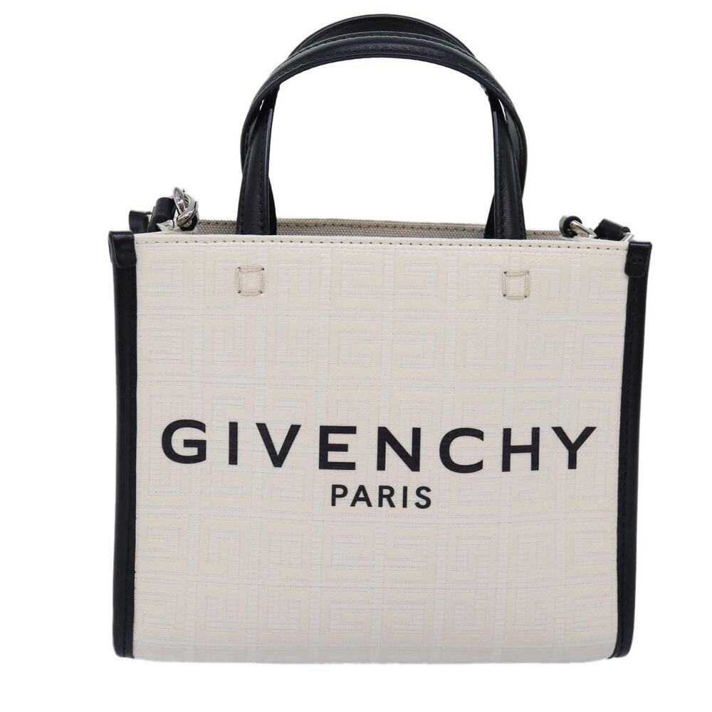 Givenchy Canvas G Tote Handbag White